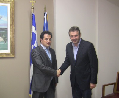 Συνάντηση του Υπουργού Υγείας με το δήμαρχο Στυλίδας.